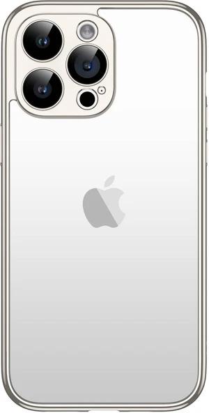 iPhone 15 Pro Max Uyumlu Mnc Kamera Korumalı Bontez Bumper-Titanyum ürün görseli 1