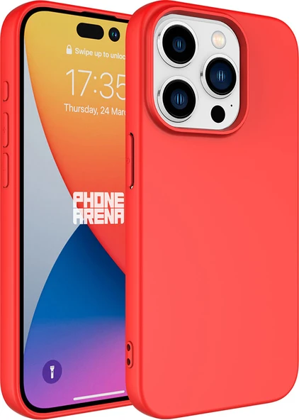 iPhone 15 Pro Max Uyumlu Mnc Lsr Laaakan Kapak-Kırmızı ürün görseli 1