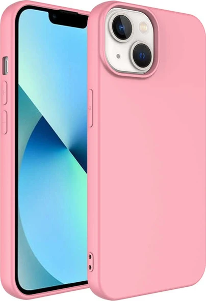 iPhone 14 Plus Kılıf Mnc Mara Laaakan Kapak-Pembe ürün görseli 1