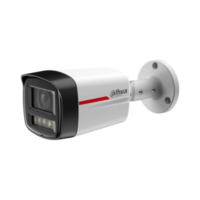 DAHUA HFW2449TL-S-LED-0360B-PRO 1/1.8" CMOS 4MP 3.6mm FullColor POE Sesli Bullet IP Güvenlik Kamera ürün görseli 1