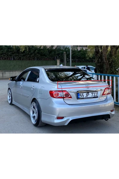 Corolla 2007-2012 Araç Renginde BOYALI İnce Spoiler - Resim 2