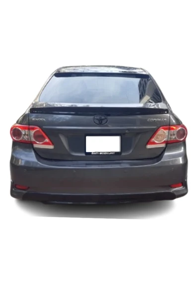Corolla 2007-2012 İTHAL Cam Üstü Spoiler - Piano Black - Resim 3