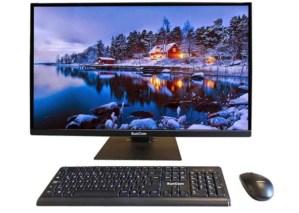 SUNCOM Pro Plus SCA-131 i5-14450H 16GB 512GB SSD 27" Siyah DOS AIO PC Pivot Ayak ürün görseli 1