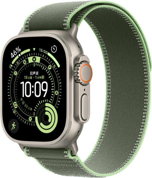 Rengareng Watch 7 45MM Zore Krd-77 Hasır Kordon - Açık Yeşil ürün görseli 1