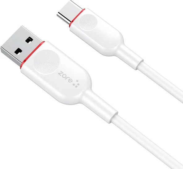Rengareng Beyaz Zcl-03 Type-C USB Kablo ürün görseli 1