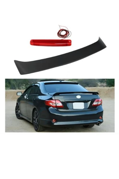 Corolla 2007-2012 HER RENK BOYALI Işıklı S Spoiler - Resim 3