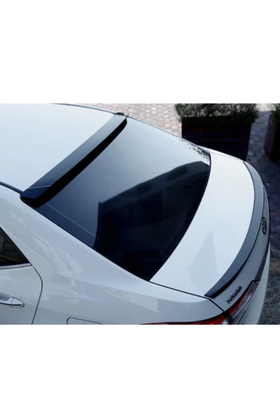 Corolla Cam Üstü Spoiler - İTHAL PLASTİK Piano Black - 2013 ile 2018 arası model ürün görseli 1