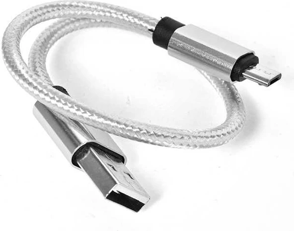 Rengareng Gri 30 cm Halat Micro USB Kablo ürün görseli 1