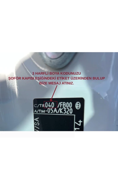 Corolla 2013-2018 Bagaj ince Spoiler - Boyalı - Abs Plastik - Resim 2