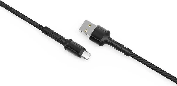 Rengareng Gri LS66 Micro USB Kablo - Resim 3