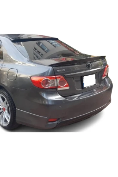 Corolla 2007-2012 İTHAL Cam Üstü Spoiler - Piano Black - Resim 5