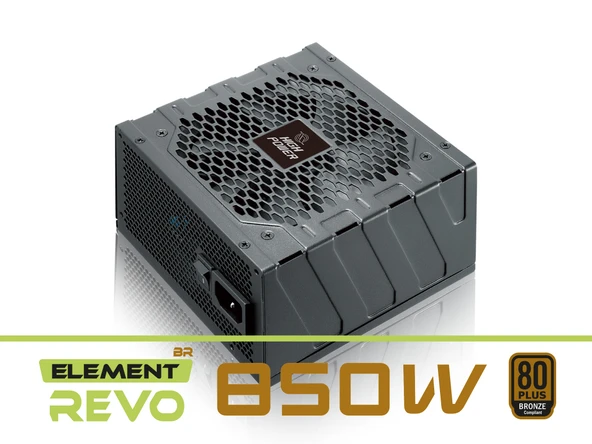 HIGH POWER HP1-N2850BR-H12S 850W 80+ Bronze Siyah PCIe 5.1 Power Supply ürün görseli 1
