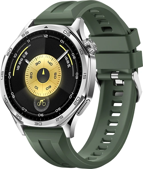Rengareng Redmi Watch 5 Active Zore KRD-148 22MM Silikon Kordon - Koyu Yeşil ürün görseli 1