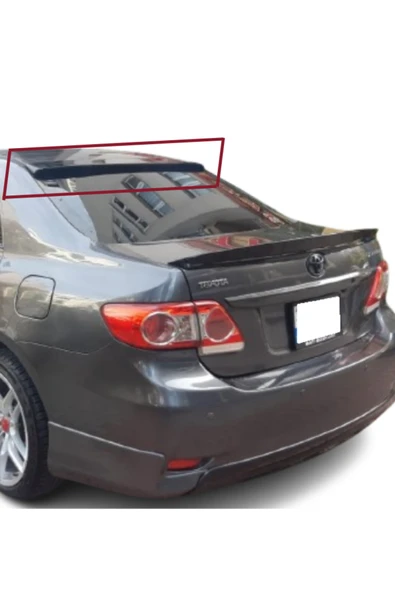 Corolla 2007-2012 İTHAL Cam Üstü Spoiler - Piano Black ürün görseli 1