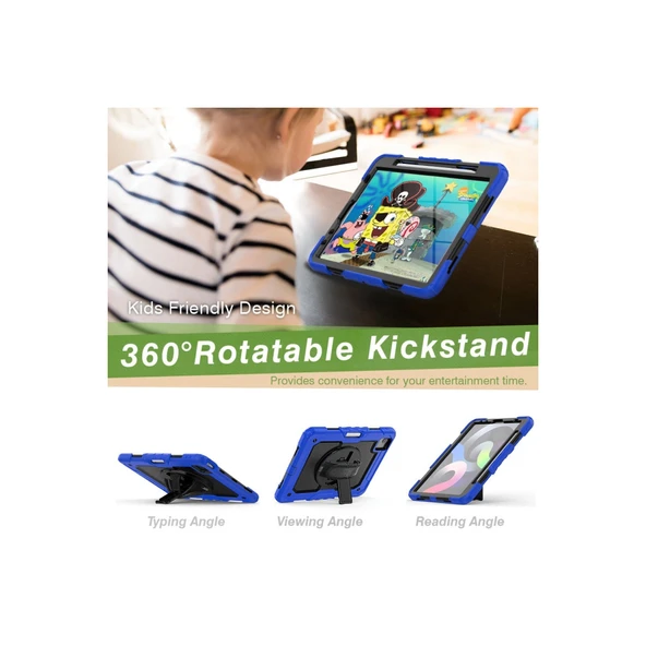 İpad Pro 11 (2020) Kılıf Pars Tablet Kapak - Mavi - Resim 4