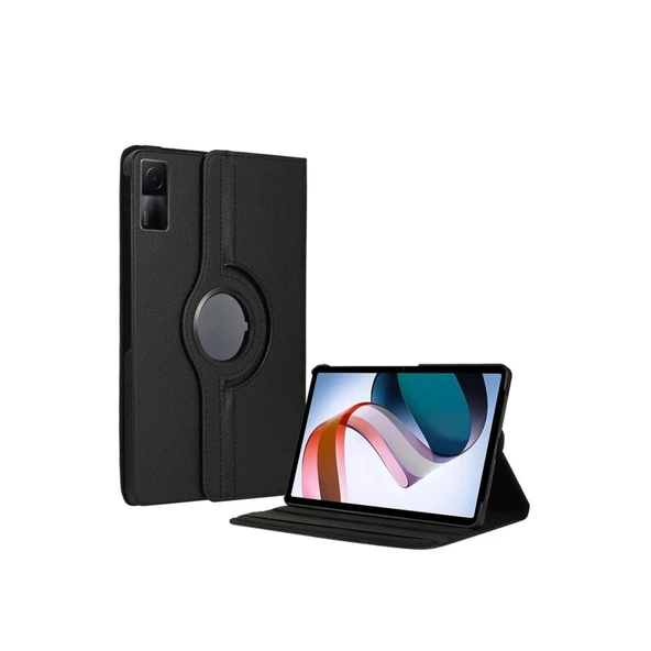Redmi Pad Se 4g Kılıf 360 Tablet Deri Kılıf - Siyah ürün görseli 1