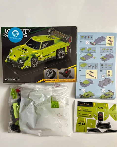 Araba Lego 62 Parça Yeşil Renkli - Resim 2