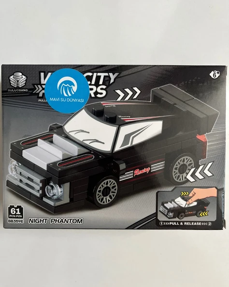 Araba Lego 61 Parça Siyah Renkli ürün görseli 1