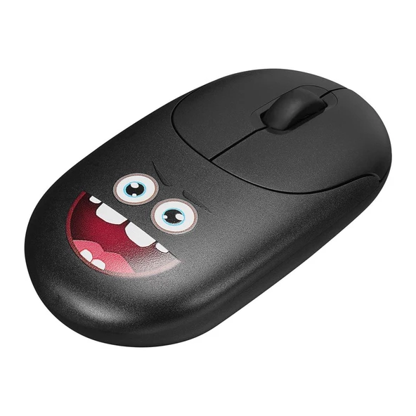 Everest SM-26 FASHION 2.4Ghz Siyah Kabartmalı Kablosuz Mouse ürün görseli 1