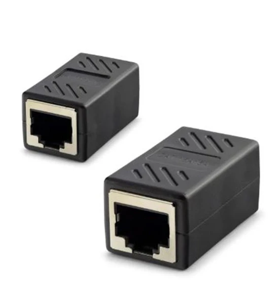 HADRON HDX5066 RJ45 Dişi - Dişi Uzatma Adaptörü - Siyah ürün görseli 1