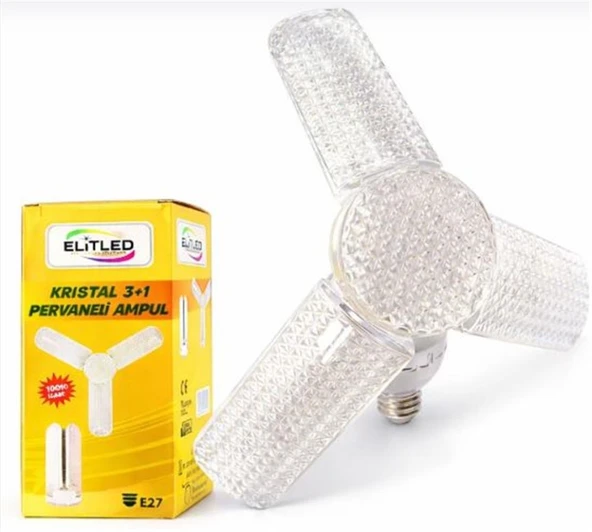 Elitled Kristal 3+1 Pervane Led Ampul ürün görseli 1