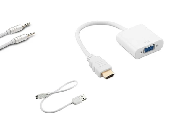 S-link SL-HVS13 Hdmı Erkek To Vga Dişi + Audio Micro Usb Çevirici ürün görseli 1