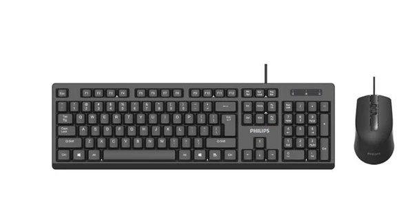 Philips SPT6234B Kablolu Türkçe Q Klavye&Mouse Set Siyah ürün görseli 1