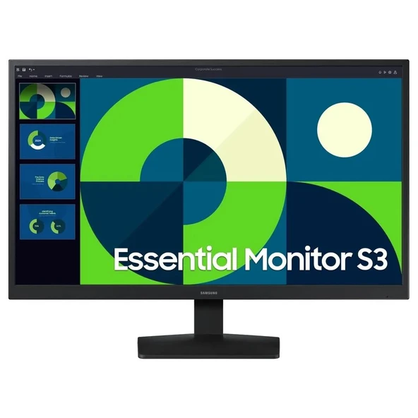 Samsung 24” Essential LS24D314EAUXUF S3 S31D FHD 75 Hz Hdmı Vesa Monitör ürün görseli 1