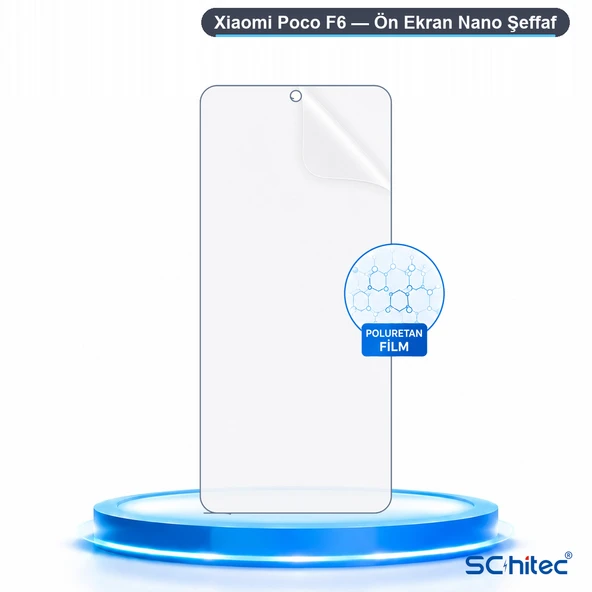 SChitec Xiaomi Poco F6 Uyumlu Hidrojel Ekran Koruyucu ürün görseli 1