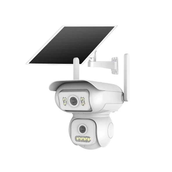 Joysee SW2 6Mp 2x2.8mm AOV Solar Wifi İki Kamera 4IR+4Led PTZ ürün görseli 1
