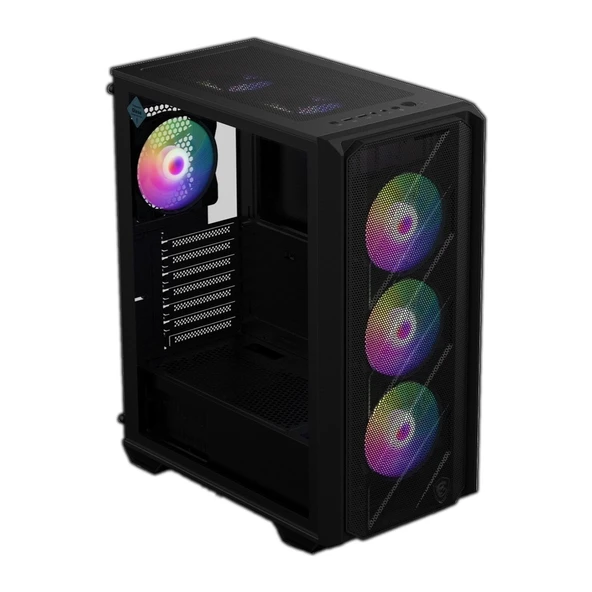MSI MAG FORGE 141A B75 PCIE5 II Temperli Cam 6 x120mm Auto RGB Fan 750W Bronz ATX Gaming Bilgisayar Kasası ürün görseli 1