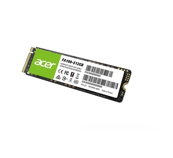 Acer 512GB FA100 3200-2200MB-s PCIe Gen3 x 4 M.2 SSD Disk ürün görseli 1