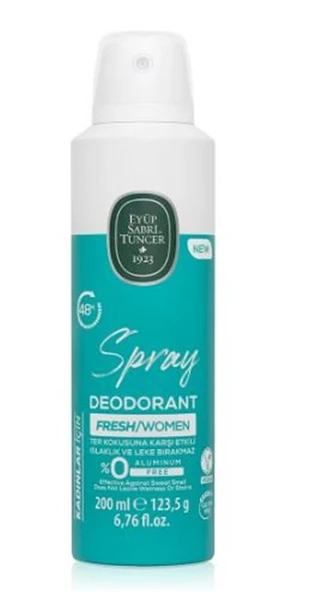 Eyüp Sabri Tuncer Fresh-Kadın Sprey Deodorant 200 ml ürün görseli 1
