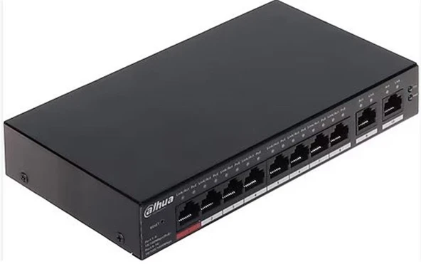 Dahua CS4010-8ET-60 8FE PoE Port (60W) 2GE Uplink Cloud Managed Desktop Switch ürün görseli 1