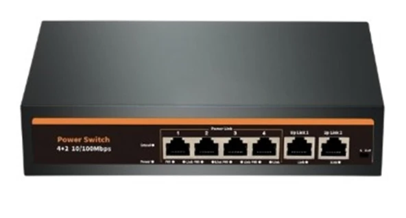 Nova NVC-INTSF0420FB2L 24V INTERCOM 4+2 PORT POE SWITCH (10-100) ürün görseli 1