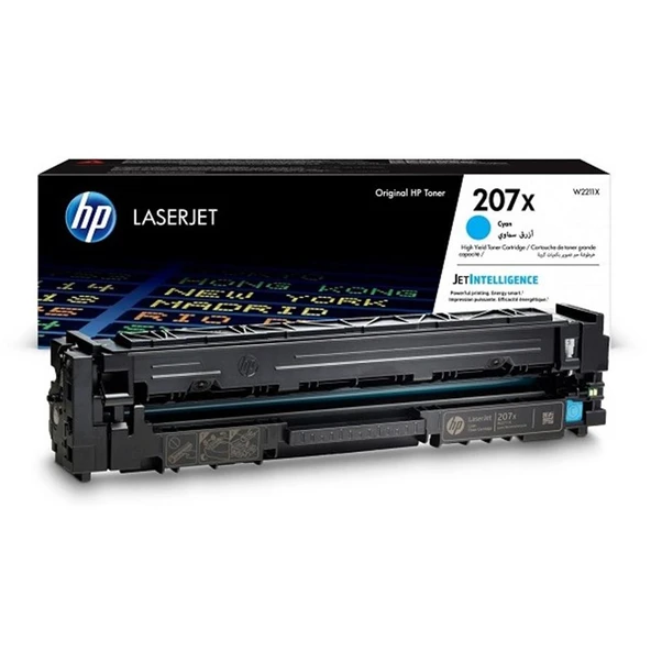 Hp 207X Cyan Mavi 2.450 Sayfa Toner W2211X ürün görseli 1