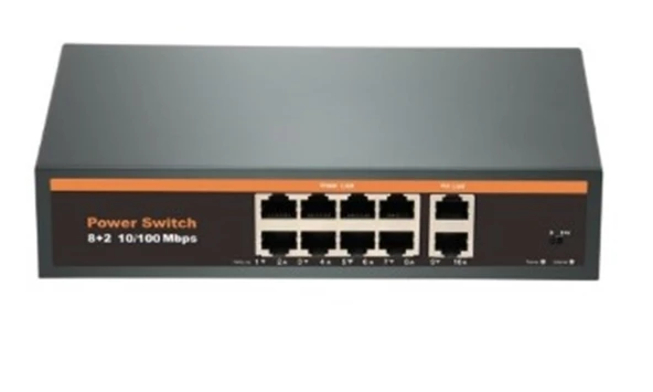 Nova NVC-INTSF0820FB2L 24V INTERCOM 8+2 POE SWİTCH (10-100) ürün görseli 1