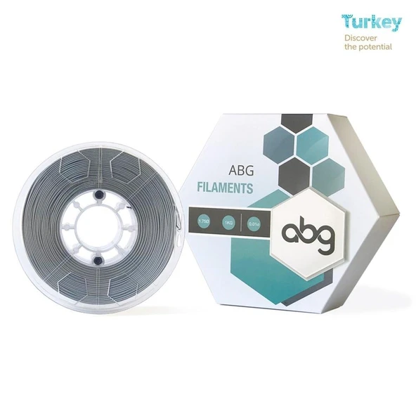 ABG PLA Gri Filament 1.75mm 1kg ürün görseli 1