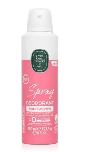 Eyüp Sabri Tuncer Soft - Kadın Sprey Deodorant 200 ml ürün görseli 1