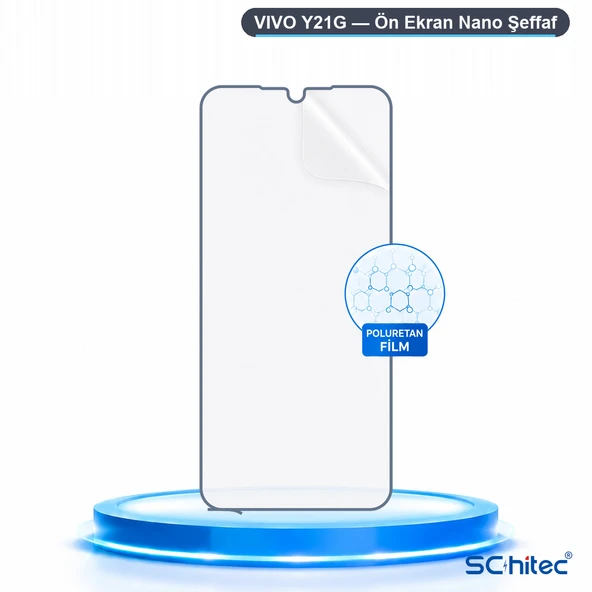 SChitec VIVO Y21G Uyumlu Hidrojel Ekran Koruyucu ürün görseli 1