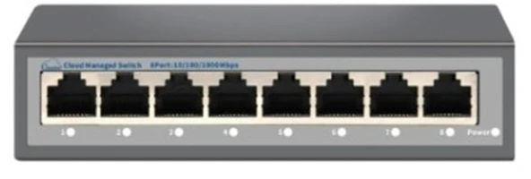Nova NVC-HIS218G 8 Port Full Giga Cloud Non Poe Ethernet Switch ürün görseli 1