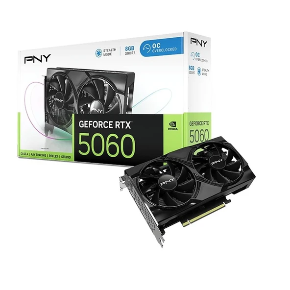 Pny GeForce RTX 5060 8GB GDDR7 128 Bit DLSS 4 VCG50608DFXPB1-O Ekran Kartı ürün görseli 1