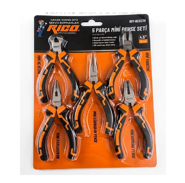 Rico Rc-0376 5 Parça Mini Pense Seti ürün görseli 1