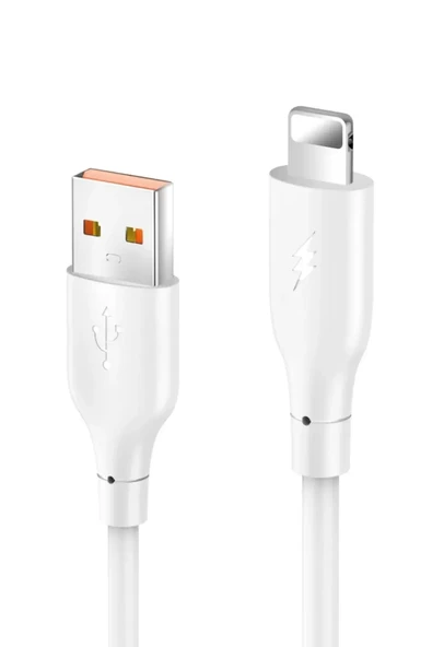 Konfulon DC64 USB to Lightning 1M 3.0A Hızlı Şarj Kablo - Beyaz ürün görseli 1