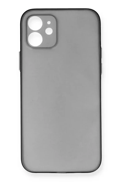 Newface Apple iPhone 12 Kılıf PP Ultra İnce Kapak - Gri ürün görseli 1