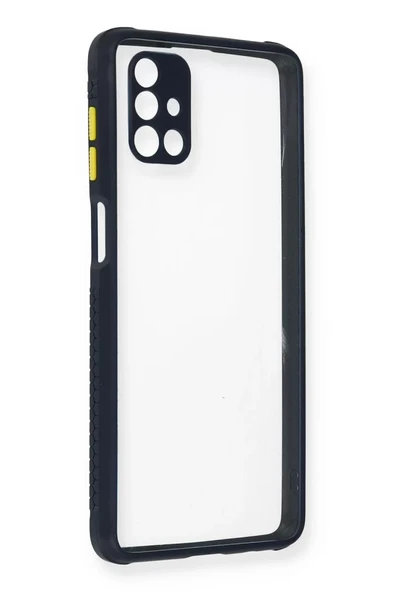Newface Samsung Galaxy M51 Kılıf Miami Şeffaf Silikon - Lacivert ürün görseli 1