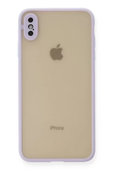 Newface Apple iPhone X Kılıf Montreal Silikon Kapak - Mor ürün görseli 1