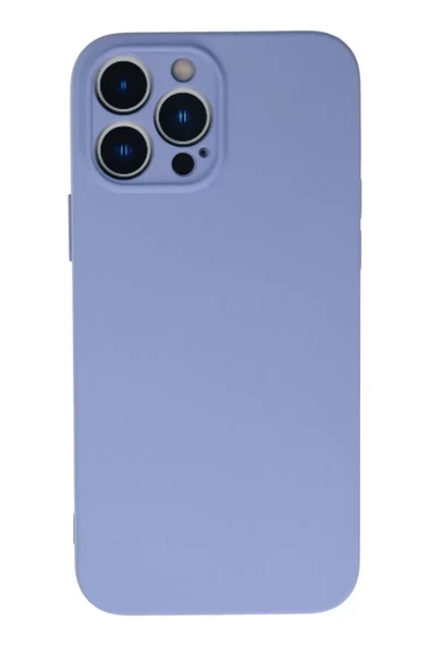 Newface Apple iPhone 13 Pro Max Kılıf Nano içi Kadife Silikon - Lila ürün görseli 1