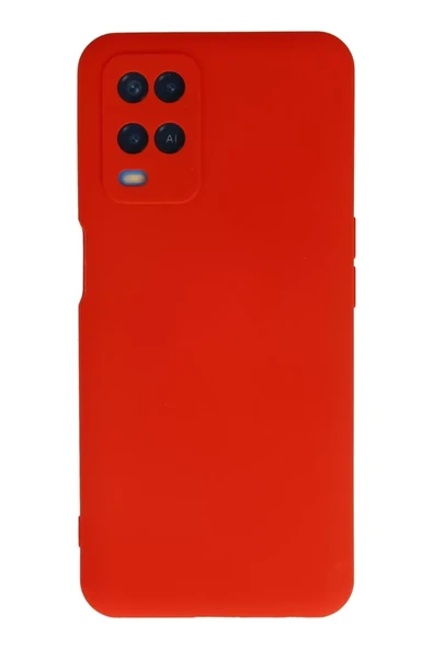 Newface Oppo A54 4G Kılıf Nano içi Kadife Silikon - Kırmızı ürün görseli 1