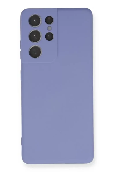 Newface Samsung Galaxy S21 Ultra Kılıf Nano içi Kadife Silikon - Lila ürün görseli 1